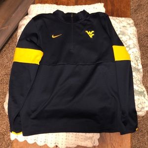 WVU Nike 3-quarter ZIP Up